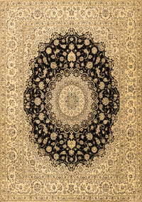 Medallion Brown Traditional Rug, tr2747brn