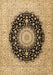 Medallion Brown Traditional Rug, tr2747brn