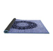 Sideview of Medallion Blue Traditional Rug, tr2747blu