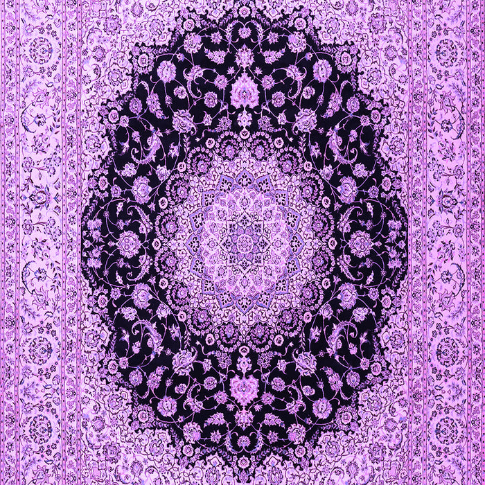 Medallion Purple Traditional Rug, tr2747pur