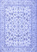 Machine Washable Persian Blue Traditional Rug, wshtr2748blu