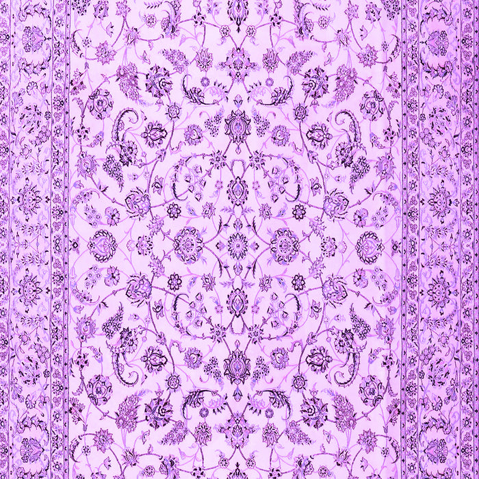 Machine Washable Persian Purple Traditional Area Rugs, wshtr2748pur