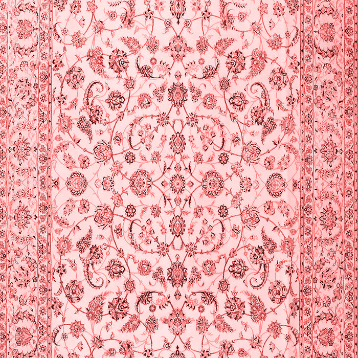 Machine Washable Persian Red Traditional Rug, wshtr2748red