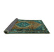 Sideview of Persian Turquoise Traditional Rug, tr2749turq