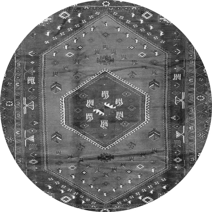 Square Persian Gray Traditional Rug, tr2749gry