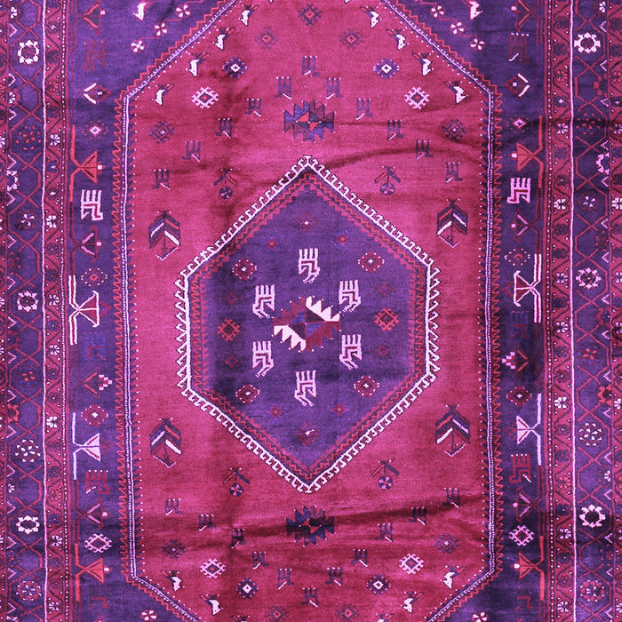 Machine Washable Persian Purple Traditional Area Rugs, wshtr2749pur