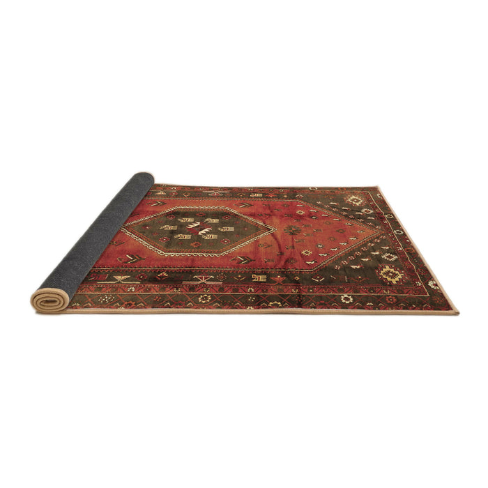 Sideview of Persian Brown Traditional Rug, tr2749brn