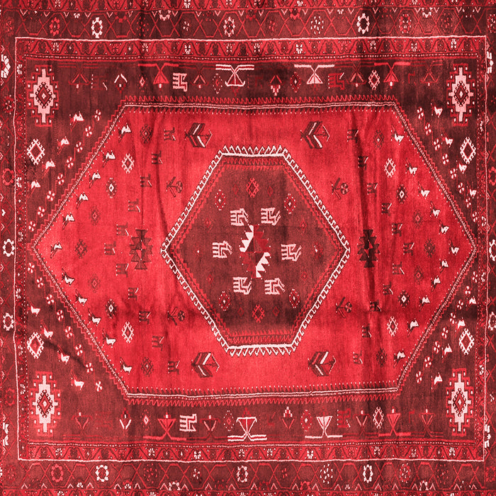 Machine Washable Persian Red Traditional Rug, wshtr2749red