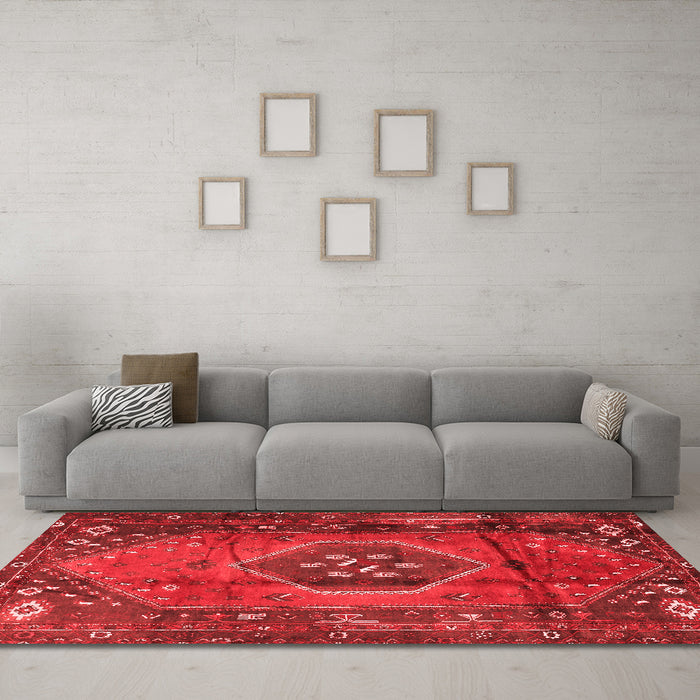 Traditional Red Washable Rugs