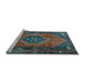 Sideview of Machine Washable Persian Light Blue Traditional Rug, wshtr2749lblu