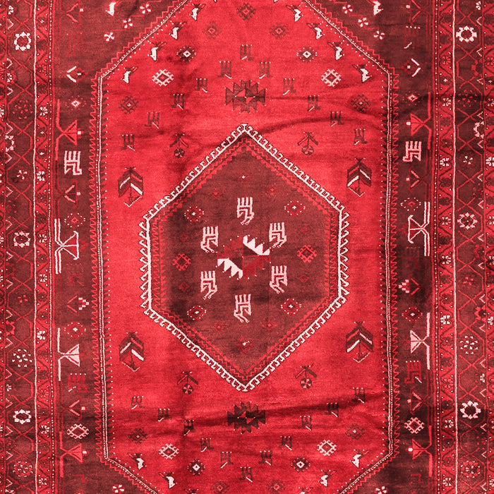 Machine Washable Persian Red Traditional Rug, wshtr2749red