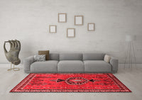 Machine Washable Persian Red Traditional Rug, wshtr274red