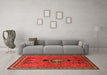 Machine Washable Persian Orange Traditional Area Rugs in a Living Room, wshtr274org