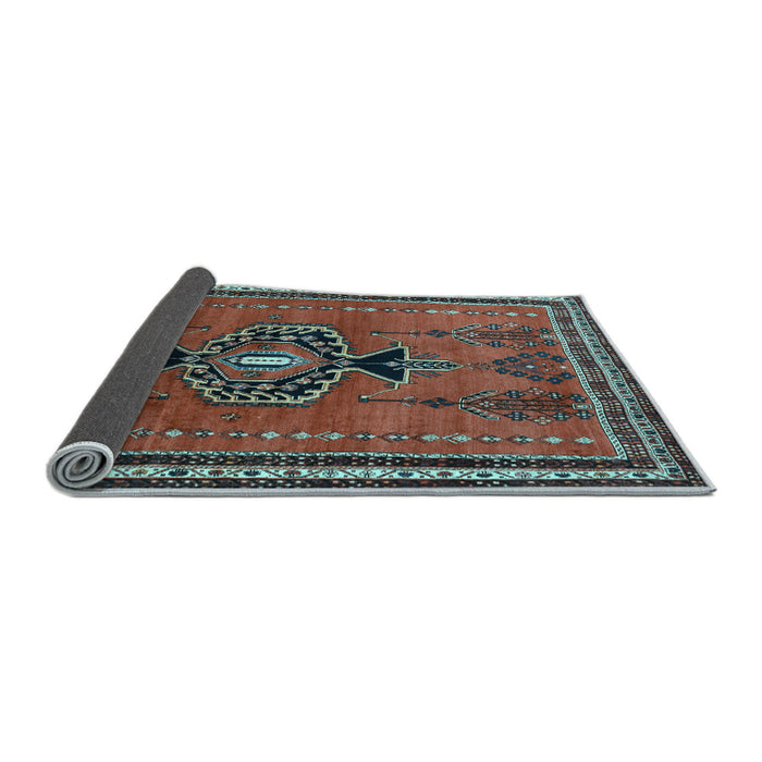 Sideview of Persian Light Blue Traditional Rug, tr274lblu