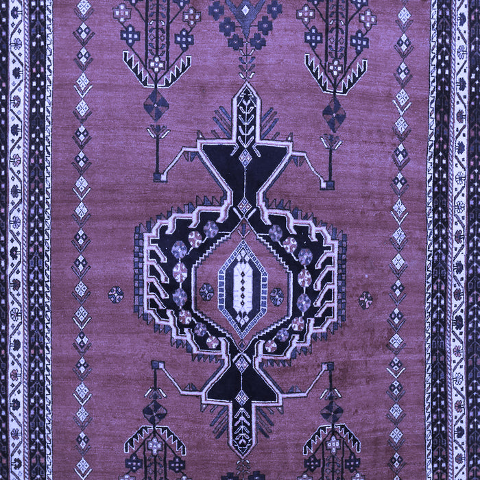 Machine Washable Persian Blue Traditional Rug, wshtr274blu