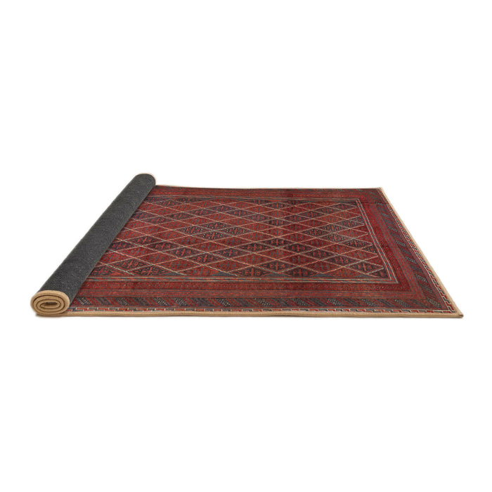 Sideview of Traditional Chestnut Brown Persian Rug, tr2750