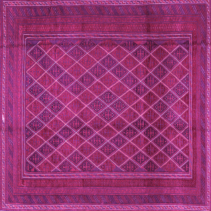 Square Machine Washable Persian Pink Traditional Rug, wshtr2750pnk