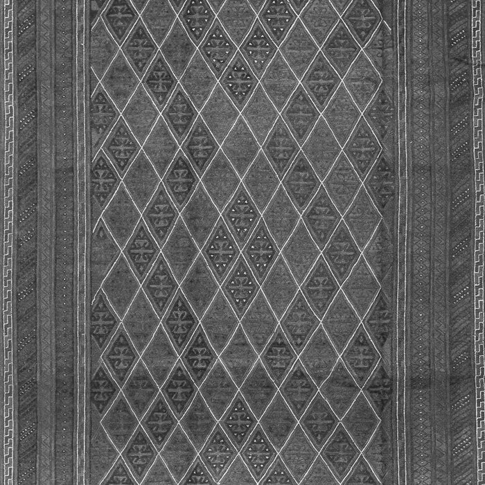 Serging Thickness of Machine Washable Persian Gray Traditional Rug, wshtr2750gry