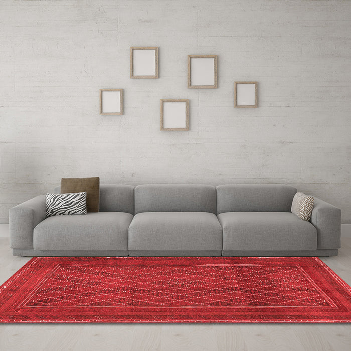Traditional Red Washable Rugs