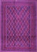 Machine Washable Persian Purple Traditional Area Rugs, wshtr2750pur