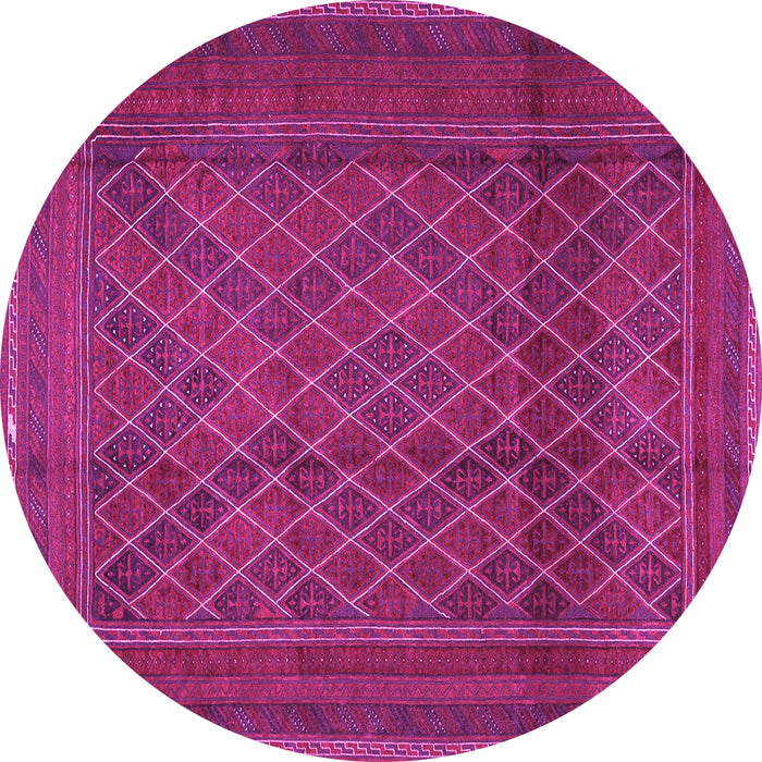 Round Persian Pink Traditional Rug, tr2750pnk
