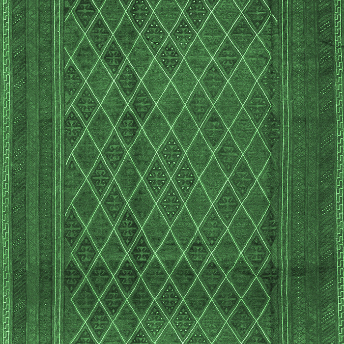 Machine Washable Persian Emerald Green Traditional Area Rugs, wshtr2750emgrn