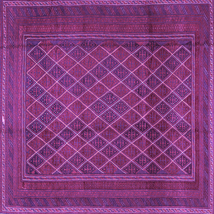 Square Persian Purple Traditional Rug, tr2750pur