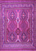 Machine Washable Persian Purple Traditional Area Rugs, wshtr2751pur