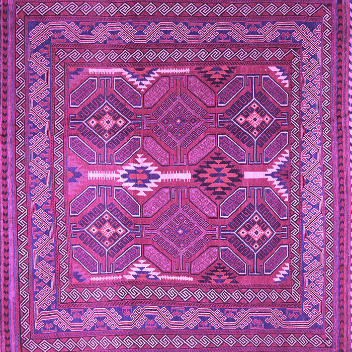 Square Machine Washable Persian Purple Traditional Area Rugs, wshtr2751pur