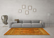 Machine Washable Persian Yellow Traditional Rug in a Living Room, wshtr2751yw