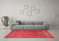 Machine Washable Persian Red Traditional Rug, wshtr2751red