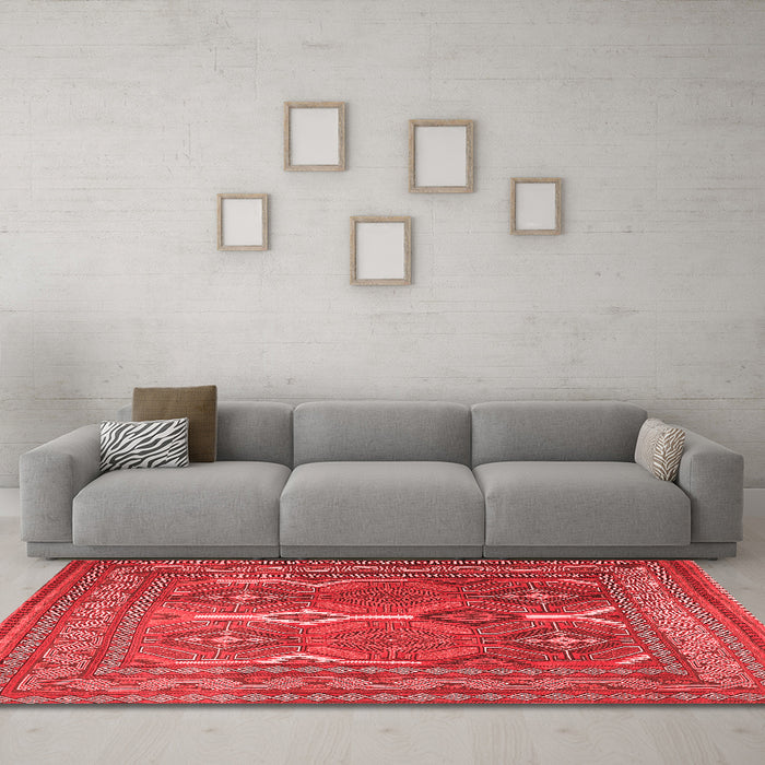 Traditional Red Washable Rugs