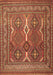 Machine Washable Persian Brown Traditional Rug, wshtr2751brn