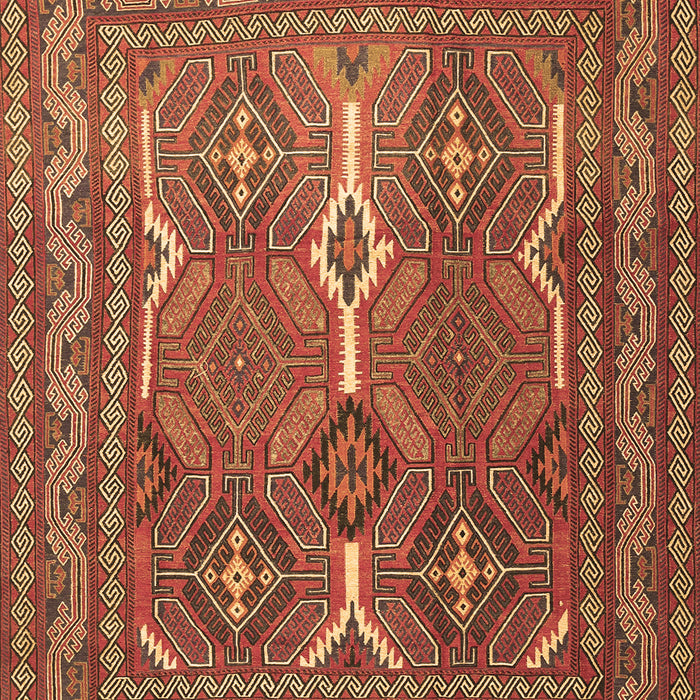 Machine Washable Persian Brown Traditional Rug, wshtr2751brn