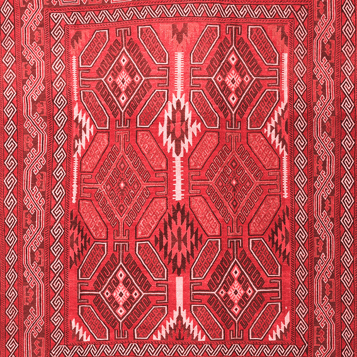 Machine Washable Persian Red Traditional Rug, wshtr2751red