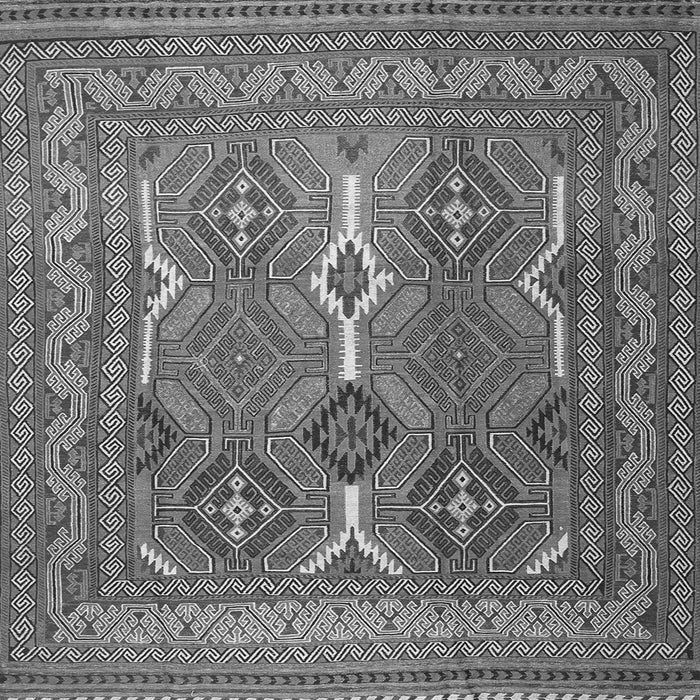 Serging Thickness of Persian Gray Traditional Rug, tr2751gry