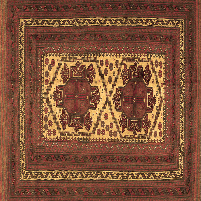 Square Machine Washable Persian Brown Traditional Rug, wshtr2752brn