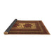 Sideview of Persian Brown Traditional Rug, tr2752brn