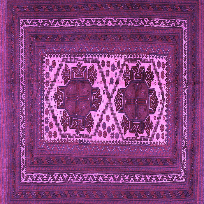 Square Machine Washable Persian Purple Traditional Area Rugs, wshtr2752pur