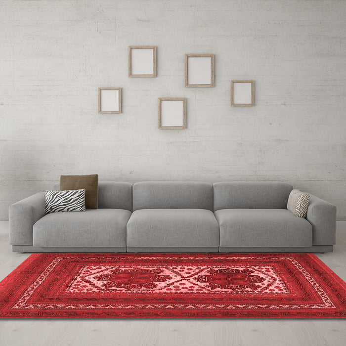 Traditional Red Washable Rugs