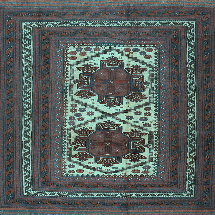 Square Persian Light Blue Traditional Rug, tr2752lblu