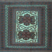 Square Persian Light Blue Traditional Rug, tr2752lblu
