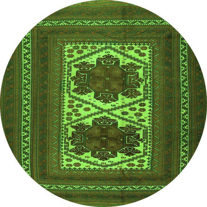 Machine Washable Persian Green Traditional Area Rugs, wshtr2752grn