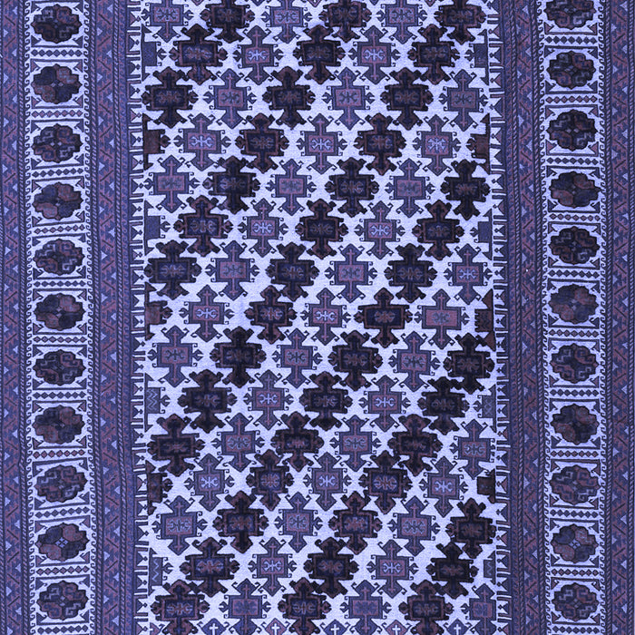 Machine Washable Persian Blue Traditional Rug, wshtr2753blu