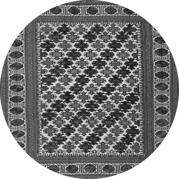 Machine Washable Persian Gray Traditional Rug, wshtr2753gry