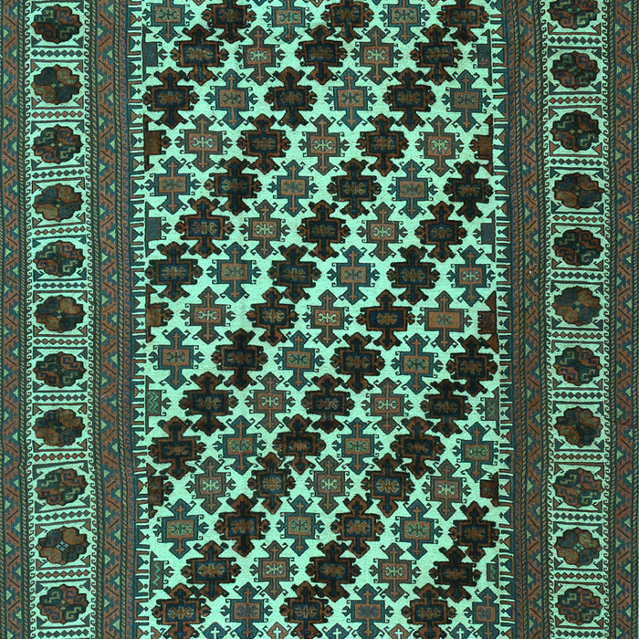 Machine Washable Persian Turquoise Traditional Area Rugs, wshtr2753turq