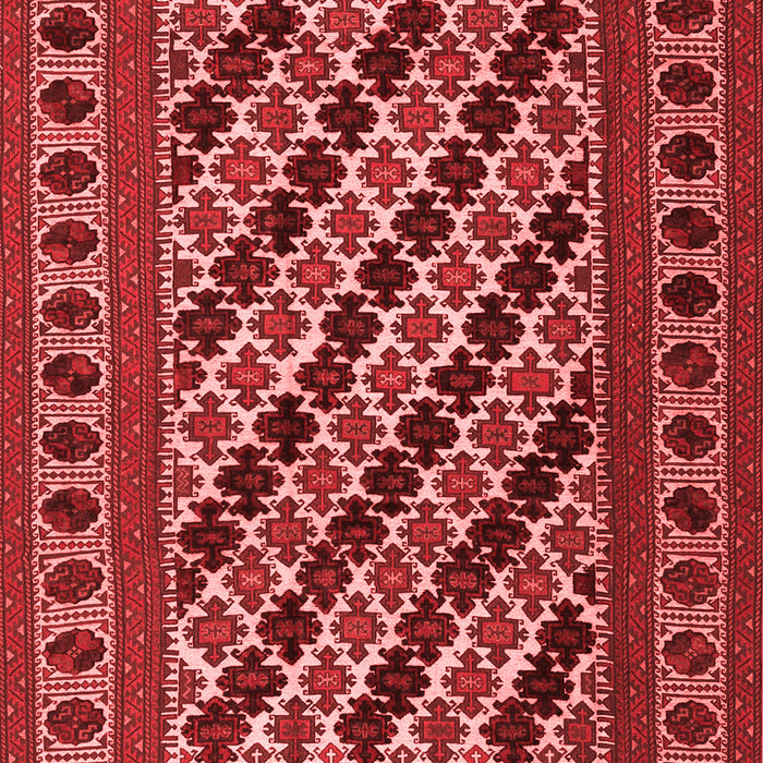 Machine Washable Persian Red Traditional Rug, wshtr2753red
