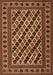 Machine Washable Persian Brown Traditional Rug, wshtr2753brn