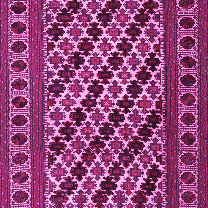Machine Washable Persian Pink Traditional Rug, wshtr2753pnk