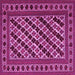 Square Persian Pink Traditional Rug, tr2753pnk